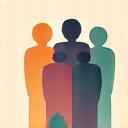 Icon representing ongoing support with interconnected figures and a shield.