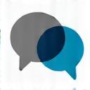 An icon of a speech bubble, symbolizing a live chat conversation.