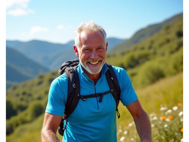 David, a thriving client enjoying an active outdoor lifestyle he achieved through his program.